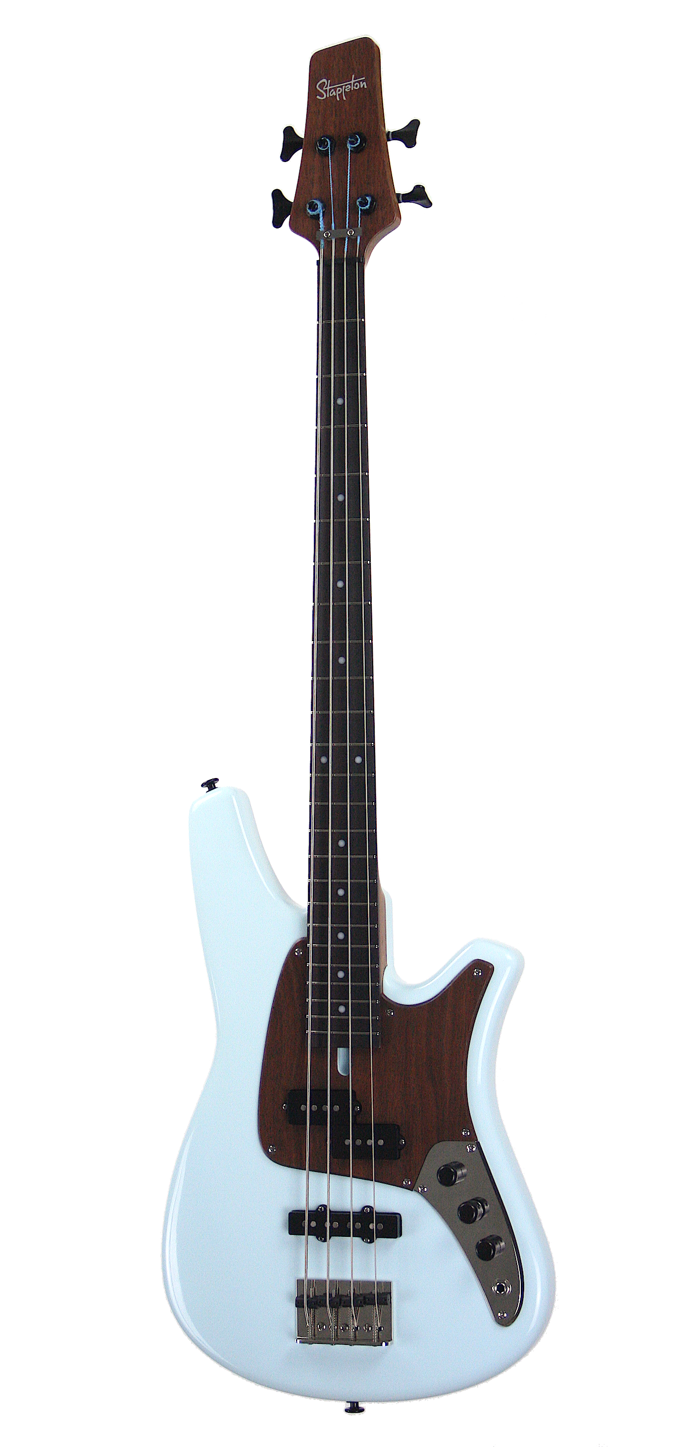 4-String ROLLY™ Bass Guitar. Sky blue. Ash body, rosewood neck and fingerboard.