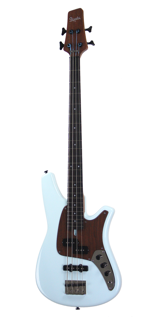 4-String ROLLY™ Bass Guitar. Sky blue. Ash body, rosewood neck and fingerboard.