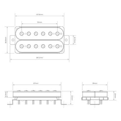 High output handmade humbucker neck pickup