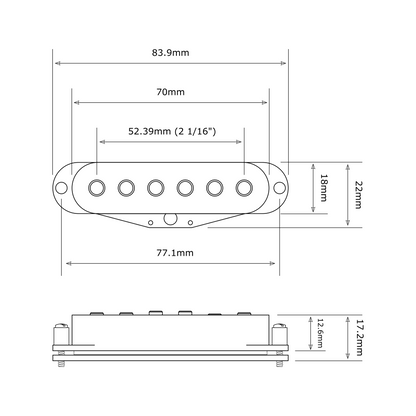 Regular output handmade single coil bridge pickup